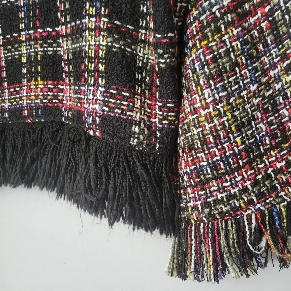 Zara Multicolor Tweed Oversized Sweater - Picture 9 of 13